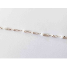 Marquise coloré argent