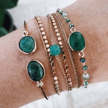 jonc Dual Stones or rose