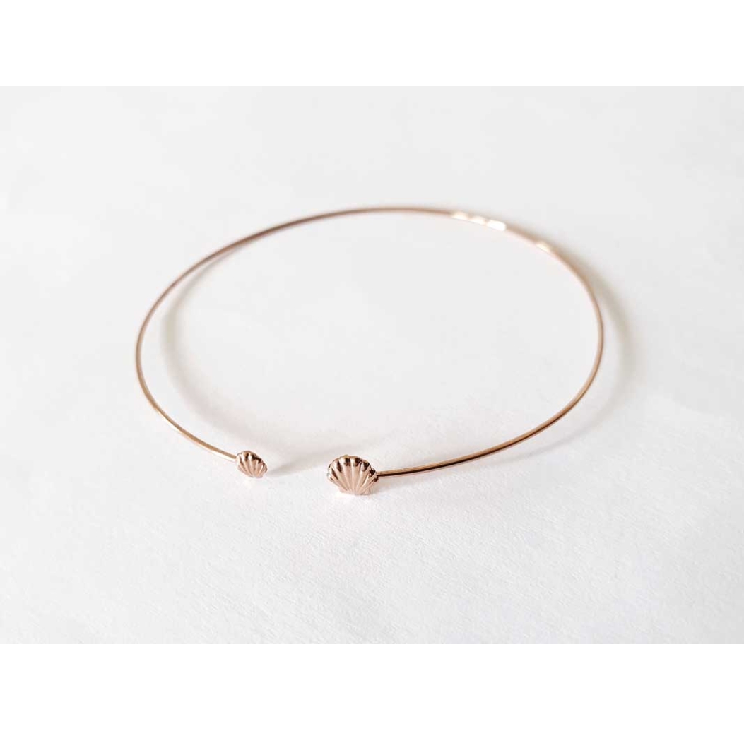 Jonc Mini incassable Shelly or rose