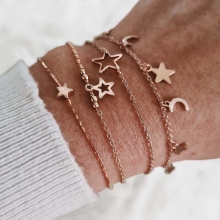 Bracelet Céleste or rose