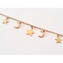 Bracelet Céleste or rose