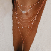 collier ondine or rose