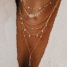 Collier Multirangs Mermaid or