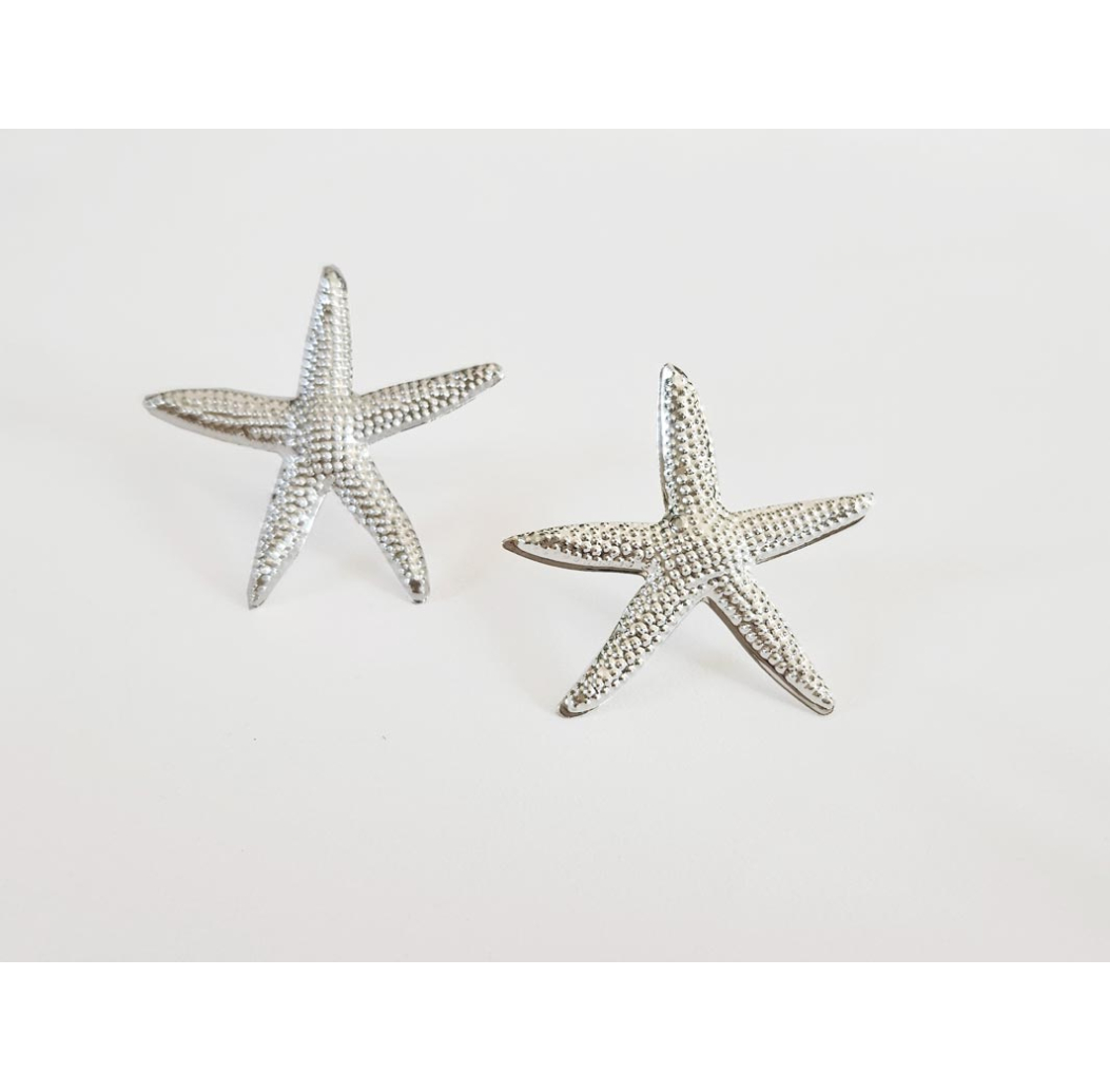 Boucles d'oreilles Big Starfish argent