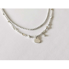 Collier love argent