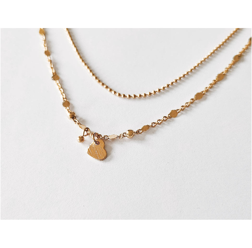 Collier love or rose
