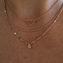 Collier love or rose